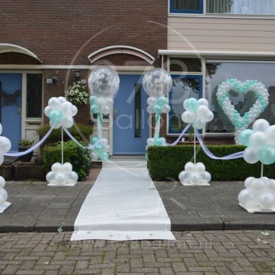 Bruiloftdecoratie, 3 locaties (juli 2016)