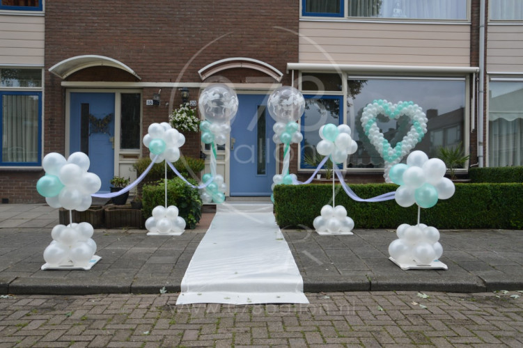 Bruiloftdecoratie, 3 locaties (juli 2016)