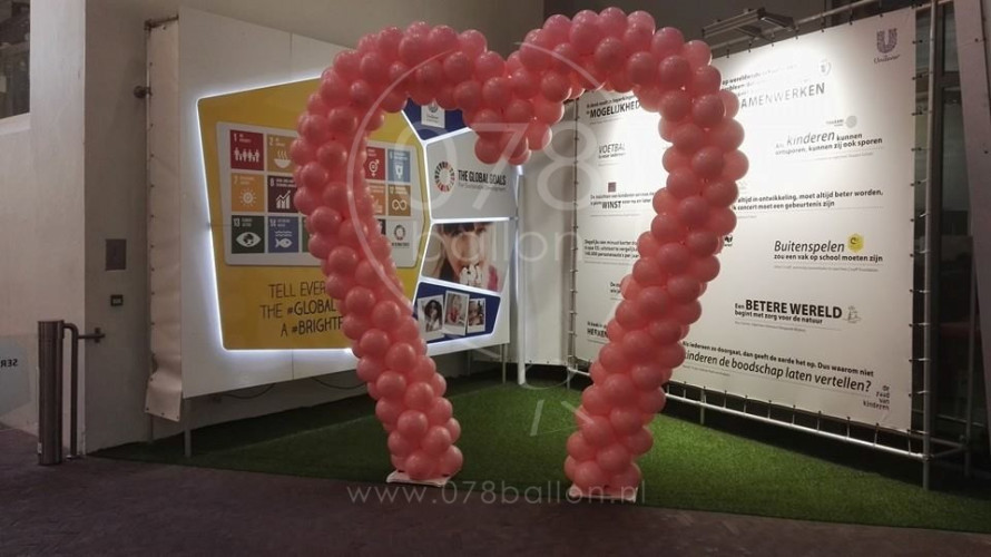 Harten ballonboog voor Unilever (feb. 2016)